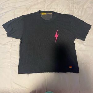 Aviator Nation T - Shirt With Pink Bolt